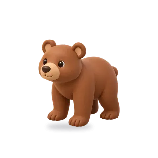 Bear, Cartoon style