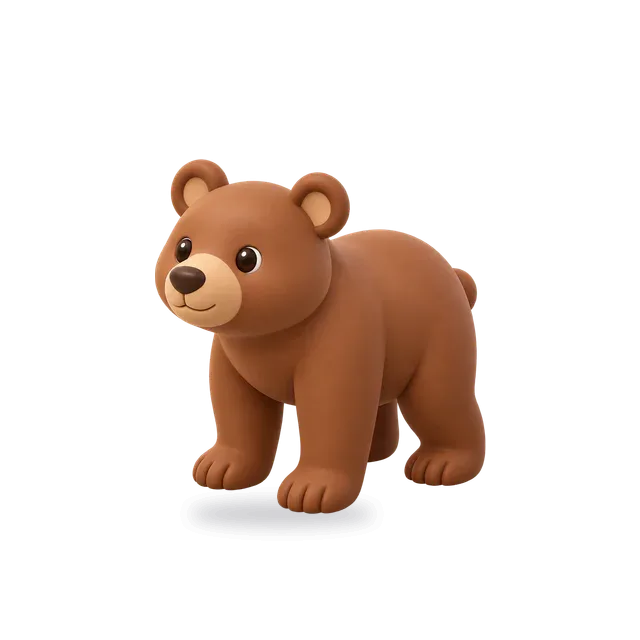 Bear, Cartoon style