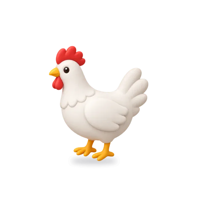 Chicken, Cartoon style