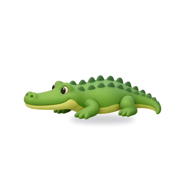 Crocodile, Cartoon style