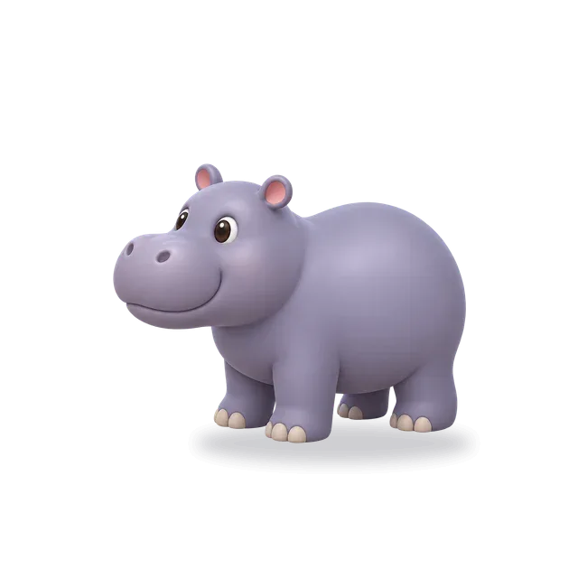 Hippo, Cartoon style