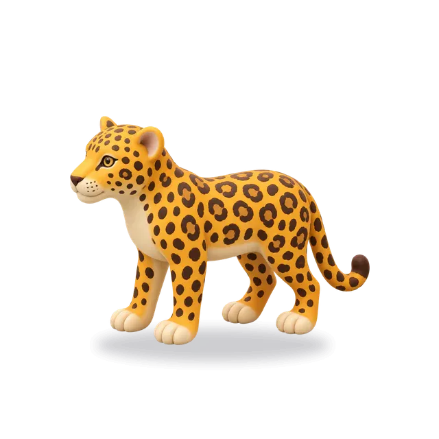 Leopard, Cartoon style