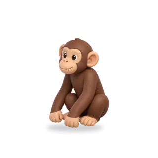 Monkey, Cartoon style