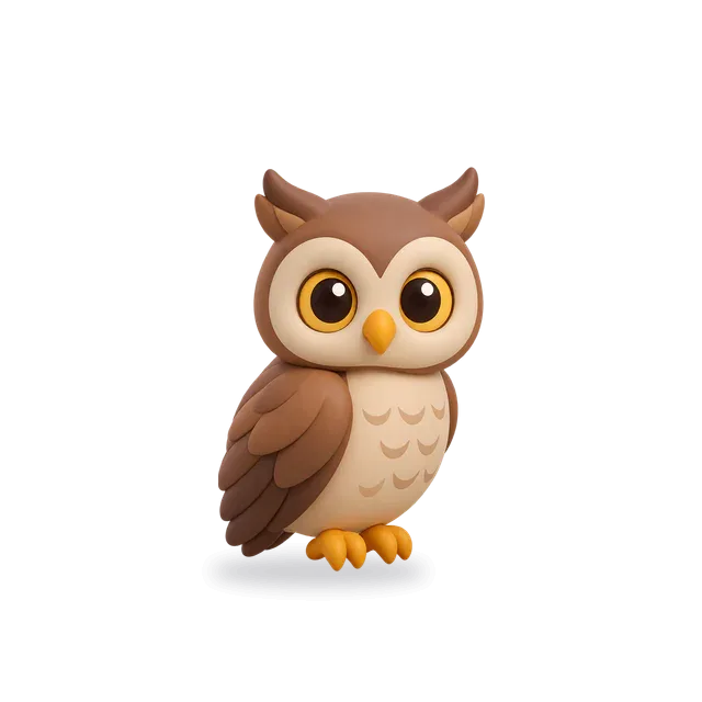Owl, Cartoon style