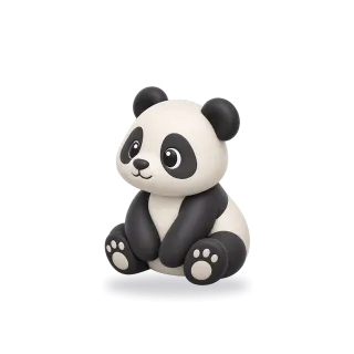 Panda, Cartoon style