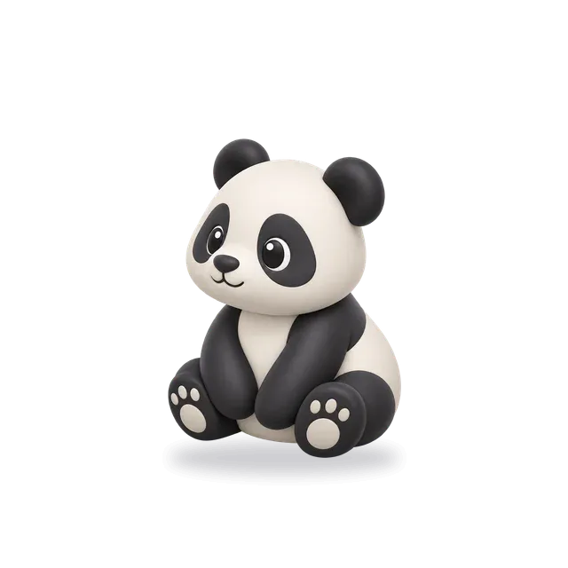 Panda, Cartoon style