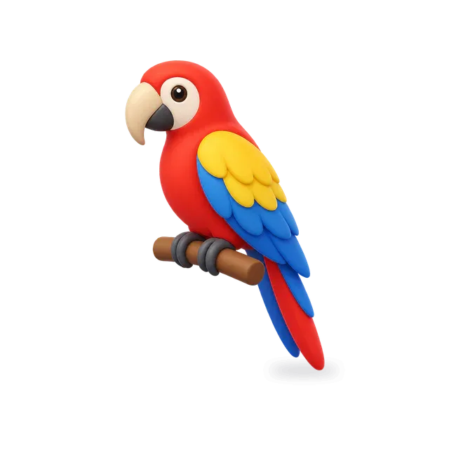 Parrot, Cartoon style