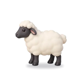 Sheep, Cartoon style