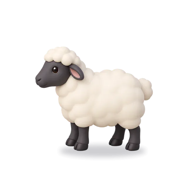 Sheep, Cartoon style