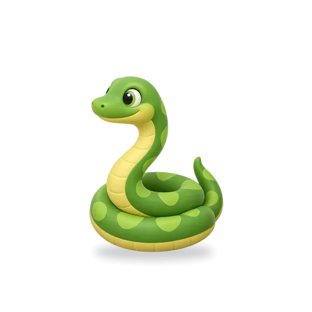 Snake, Cartoon style