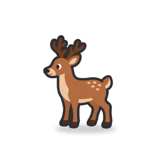 Deer, Minimal style