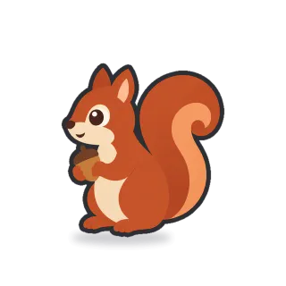 Squirrel, Minimal style